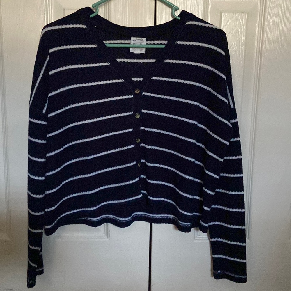 Striped Cropped Sweater